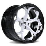 2024 Acura Integra Custom Forged Wheels-White and Black RVRN RV-DS016 2-Piece Rims 