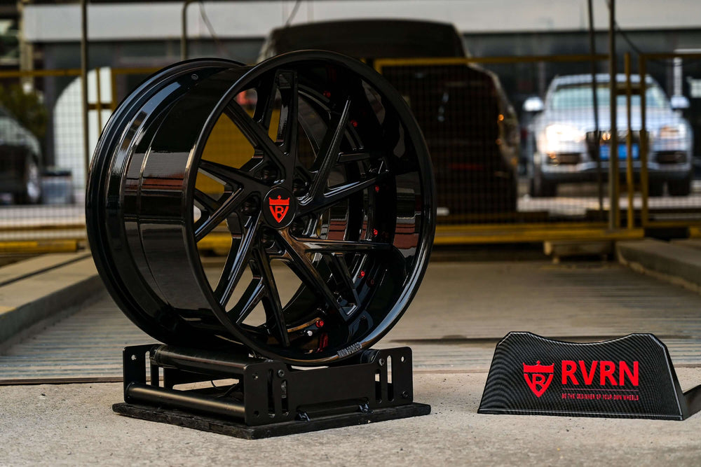 Black deep dish rims for Subaru, showcasing custom styling and design, perfect for enhancing any Subaru model.