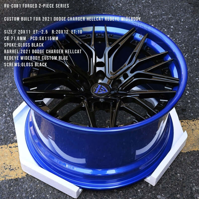 Hellcat Redeye Rims 2023 Dodge Charger Hellcat Redeye Custom Super Concave Wheels-RVRN Forged