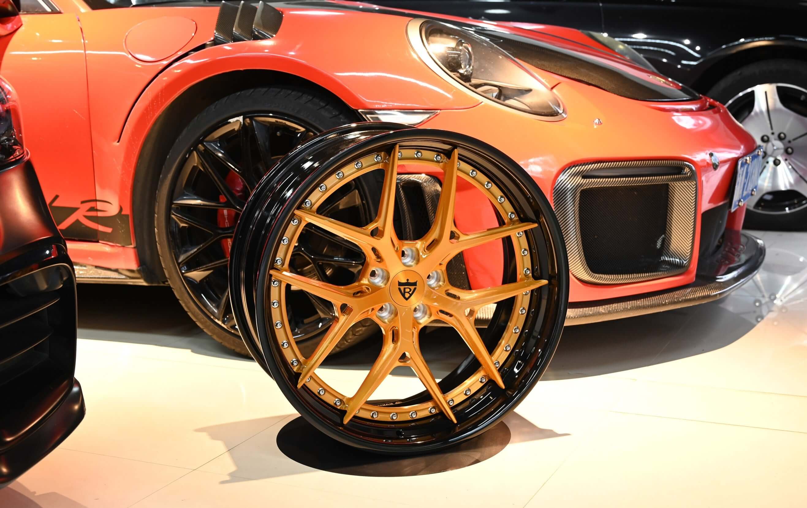 2021 Dodge Charger Scat Custom Wheels-Copper and Black Rims