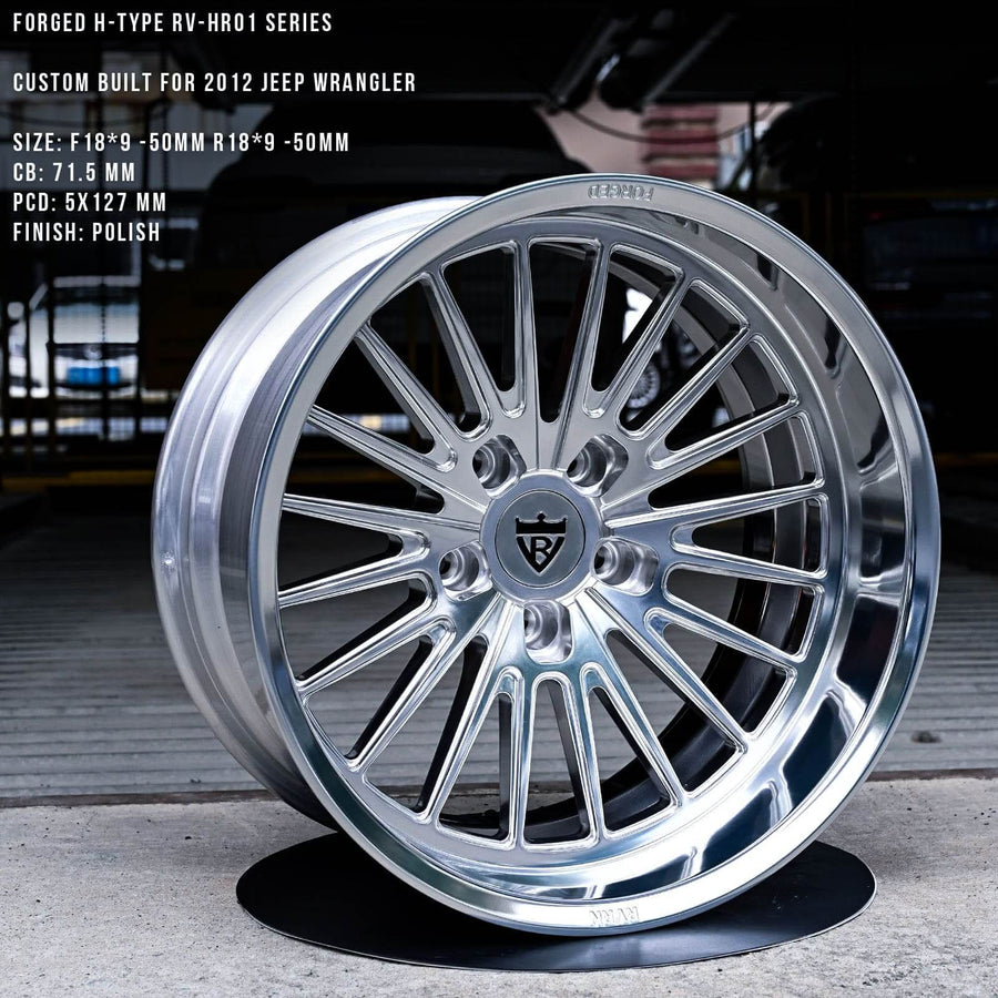 Custom 1 piece deep dish forged wheels for Jeep Wrangler Trucks, truck chrome wheels, high-quality forged wheels deep dish design