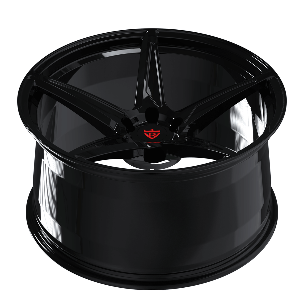 thumbnail image 2 of Auto Reflections Gloss Black 5 Spoke Wheel Skins – Set Of 4 – Fits 2008-2014 Dodge Charger 2 of 5