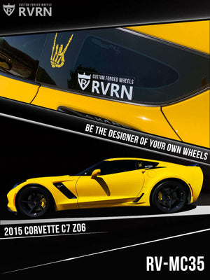 Corvette Z06 stance and tire fitment with RVRN forged wheels