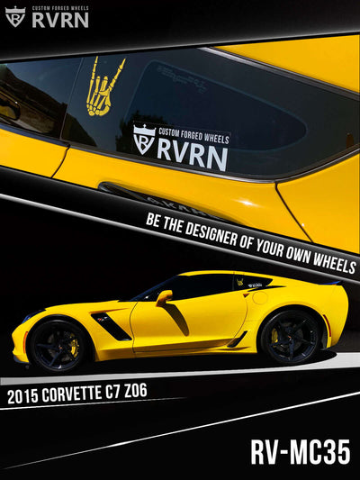 Corvette Z06 stance and tire fitment with RVRN forged wheels