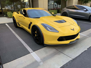 2015 Corvette C7 Z06 front view on RVRN RV-MC35 forged wheels