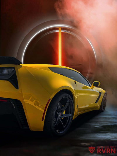 Corvette Z06 stance and tire fitment with RVRN forged wheels