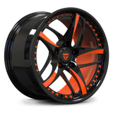 Orange Inner Barrel Forged Monoblock Wheel RV-MC36 for Corvette C6 Z06 – Custom Fitment