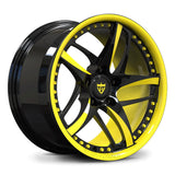 Full Yellow Barrel Custom Forged Monoblock Wheel RV-MC36 for Corvette C6 Z06 – Sporty Look