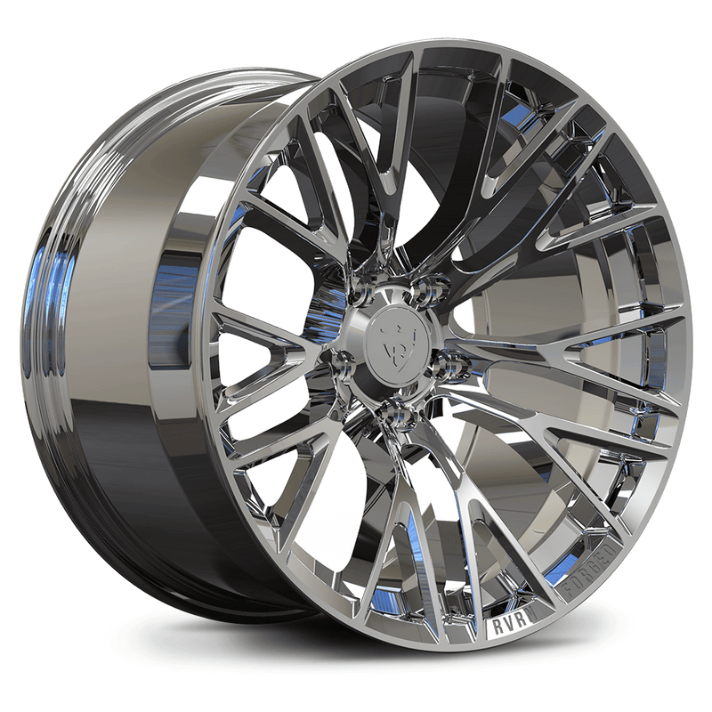 Custom forged chrome wheel design for C2 Corvette, showcasing precision and style for customized vehicle applications.