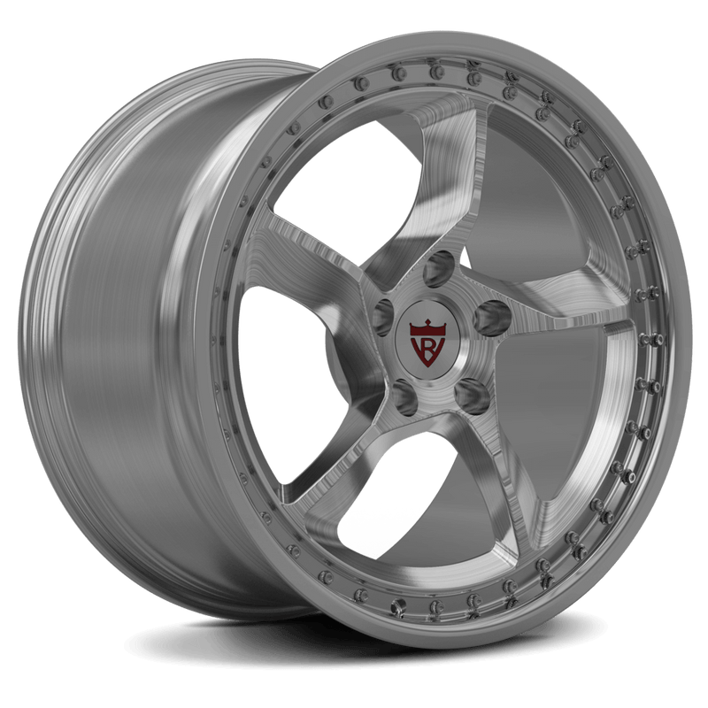 Custom forged monoblock wheel RV-MF01, 5 spoke design, made from aerospace-grade aluminum for high-performance vehicles.