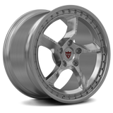 Custom forged monoblock wheel RV-MF01, 5 spoke design, made from aerospace-grade aluminum for high-performance vehicles.