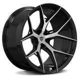 Super Concave Forged Performance Monoblock Wheels for BMW X5 -RVRN RV-MJ25 Glossy black 22inch staggered Rims 