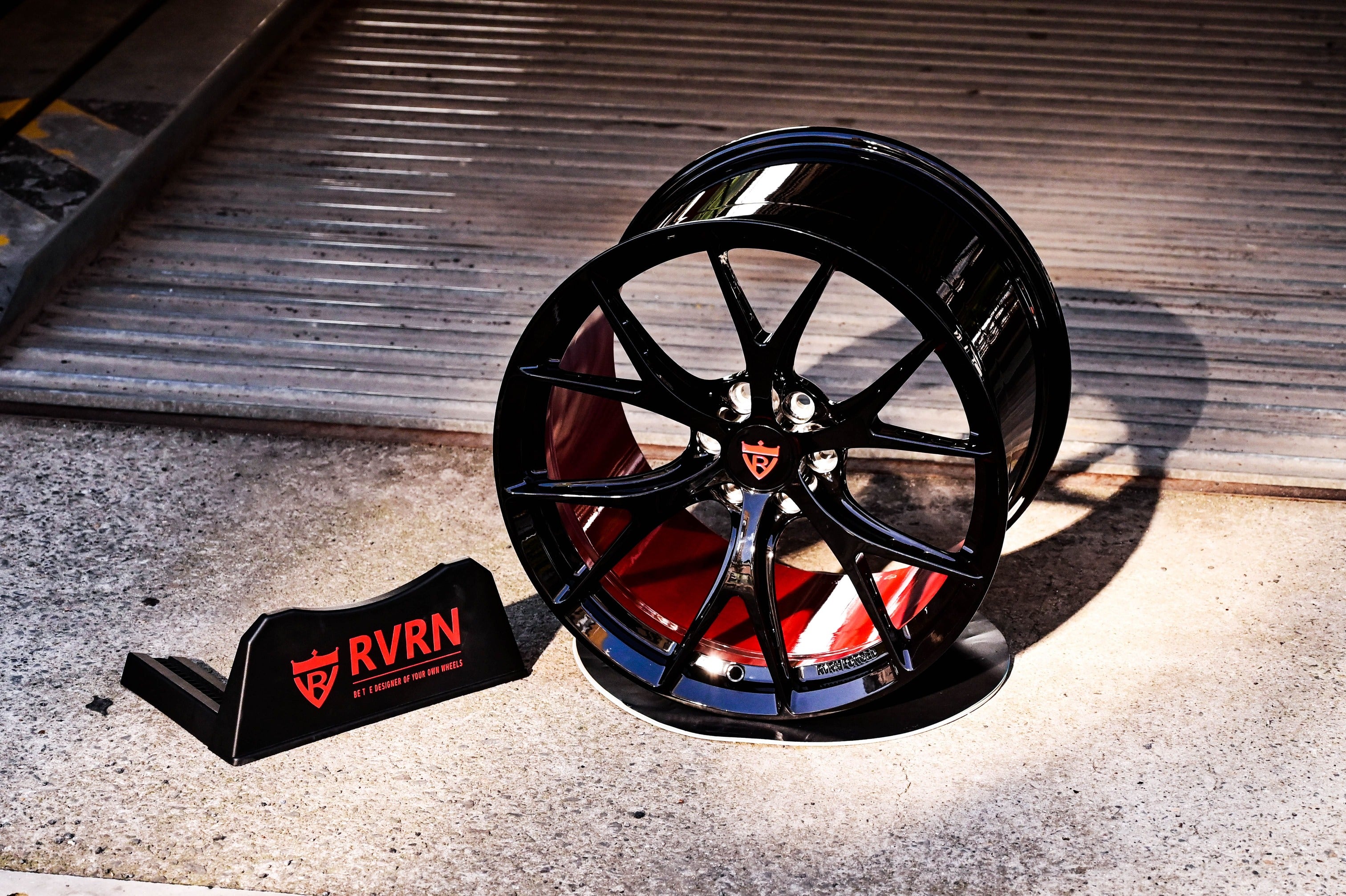 Black and red custom wheels-Dodge Viper 6 lug aftermarket performance rims-custom per order