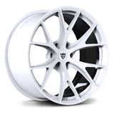 RVRN RV-MR05 forged monoblock wheel in full gloss black and white color for Dodge Ram Truck