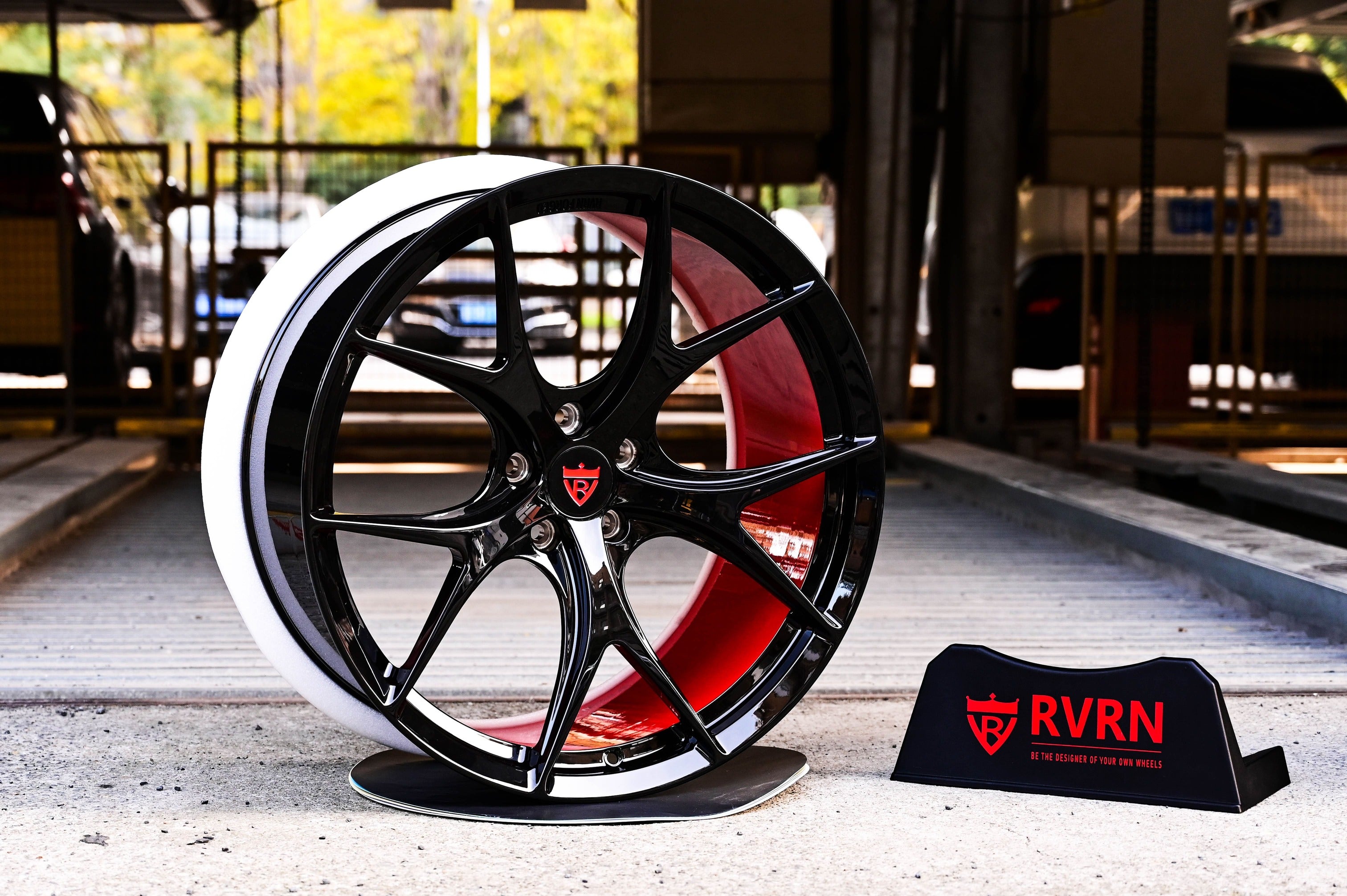 Camaro Aftermarket Rims-Custom Performance Forged Concave Wheels- Red and Black