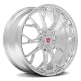 Custom forged monoblock RV-MR16 wheel in silver finish for Dodge Dakota R/T, available in 15"-26" sizes, 6 lug, and aerospace-grade aluminum.