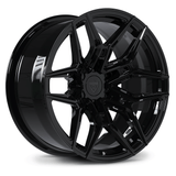 Custom forged monoblock concave wheel, RV-MR616, 6 lug design, sleek black finish, ideal for truck and Dodge Ram custom wheels.