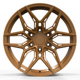 Custom forged monoblock concave wheel in bronze finish, designed for trucks and Dodge Ram applications.