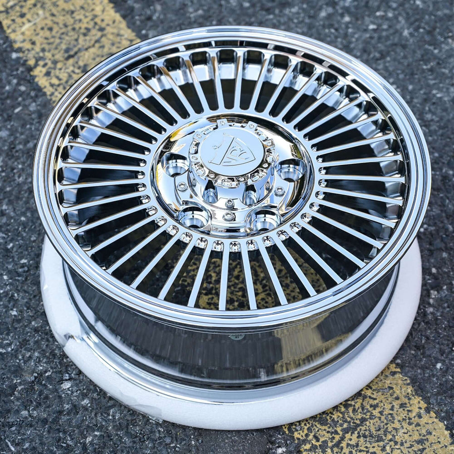 1965 Pontiac Grand Prix Custom Chrome Deep Dish Forged Wheels: RV-MH053