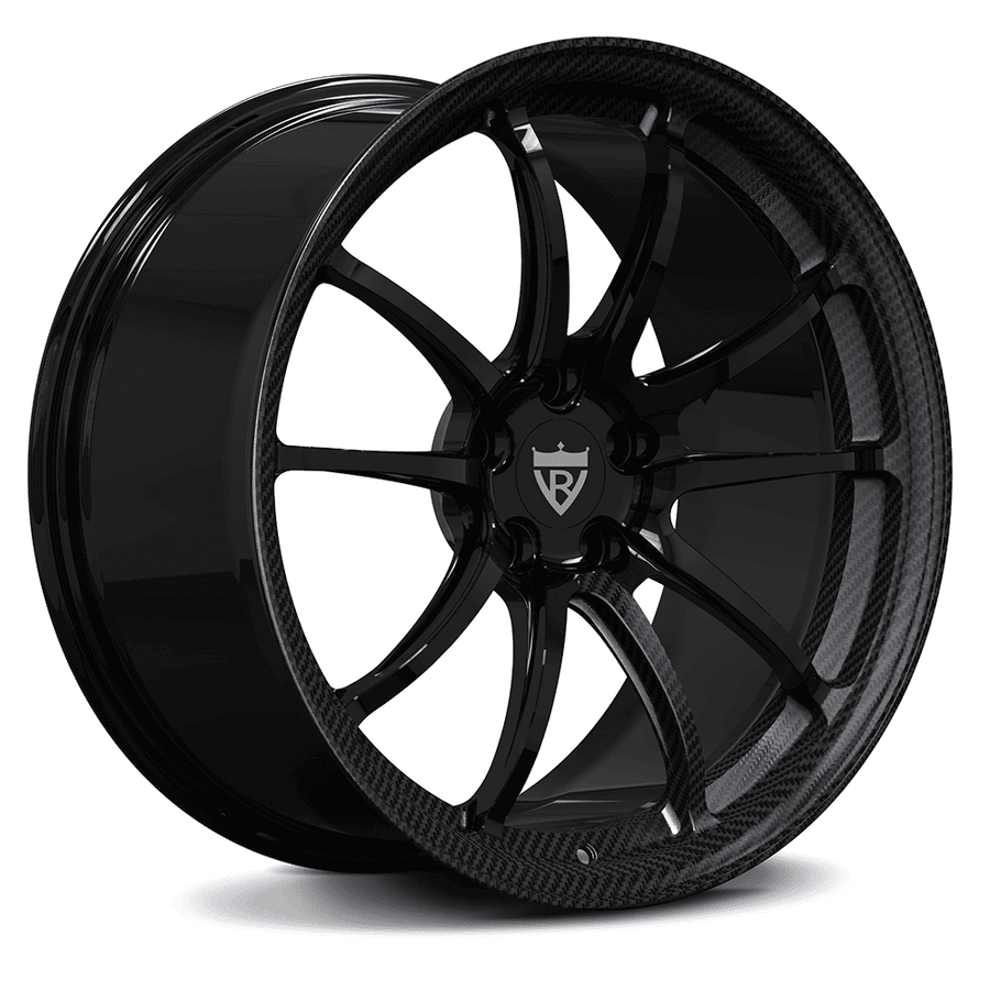 Toyota Supra Custom Forged Performance Wheels-Carbon Fiber and Black Monoblock Rims