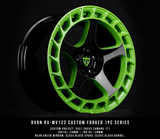 RVRN Custom Forged Monoblock Wheels-Neon Green Black rims for Camaro -MV122 Series