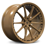 RVRN RV-MY26 forged monoblock wheel in gloss bronze finish for Tesla Model Y Performance