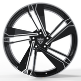 Concave Rims for Audi R8-Black And Silver Custom Fully Forged Wheels