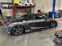 2012 Audi R8 V10 running a set of RVRN Custom Forged Monoblock Cocnave Wheels 