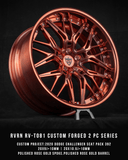 CUSTOM 2 PIECE FORGED ROSE GOLD WHEELS SERIES: RV-T081