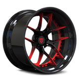 Red Black deep dish and concave wheels for BMW M4/M3 Charger and Challenger customer-RVRN RV-DR08D Series