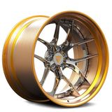 Chrome wheels-deep dish concave forged 2-piece wheels