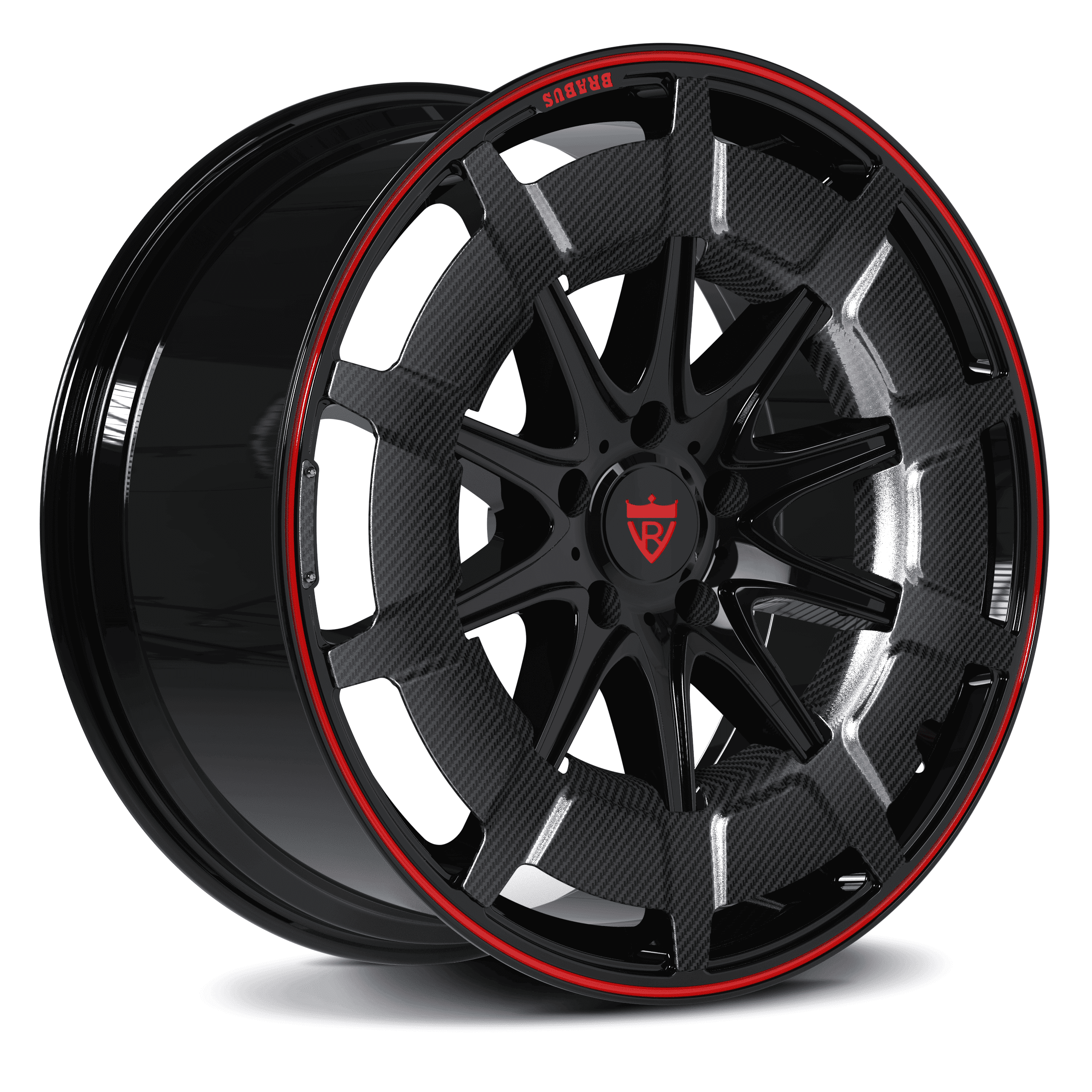 Carbon Fiber Custom Forged Performance Wheels: RV-MB01