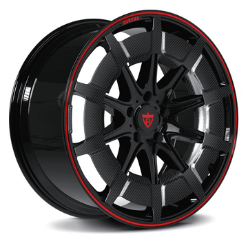 Custom Red & Black Forged Wheels & Rims | RVRN Forged – RVRN WHEELS