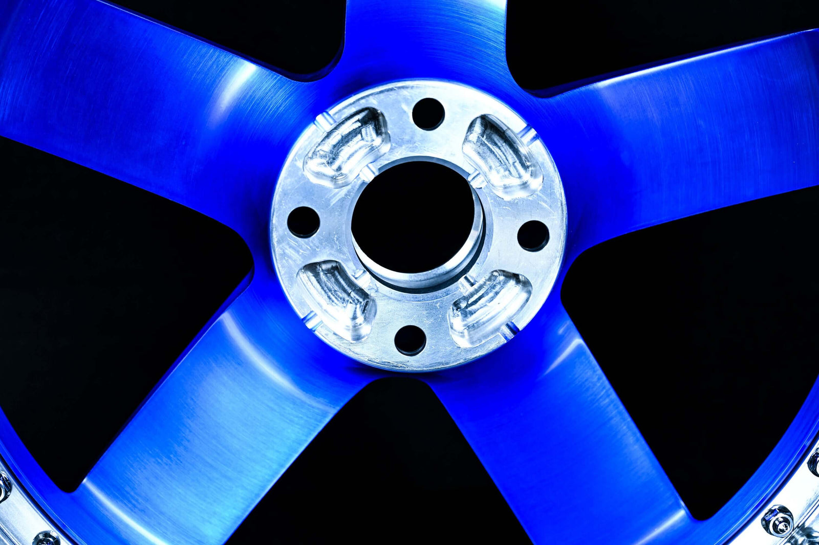 ford mustang custom deep dish rims-17inch staggered size forged blue wheels-RVRN Forged-RV-DF93 