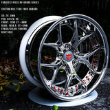 1969 Chevy Camaro Deep Dish Rims-Custom aftermarket Chrome wheels