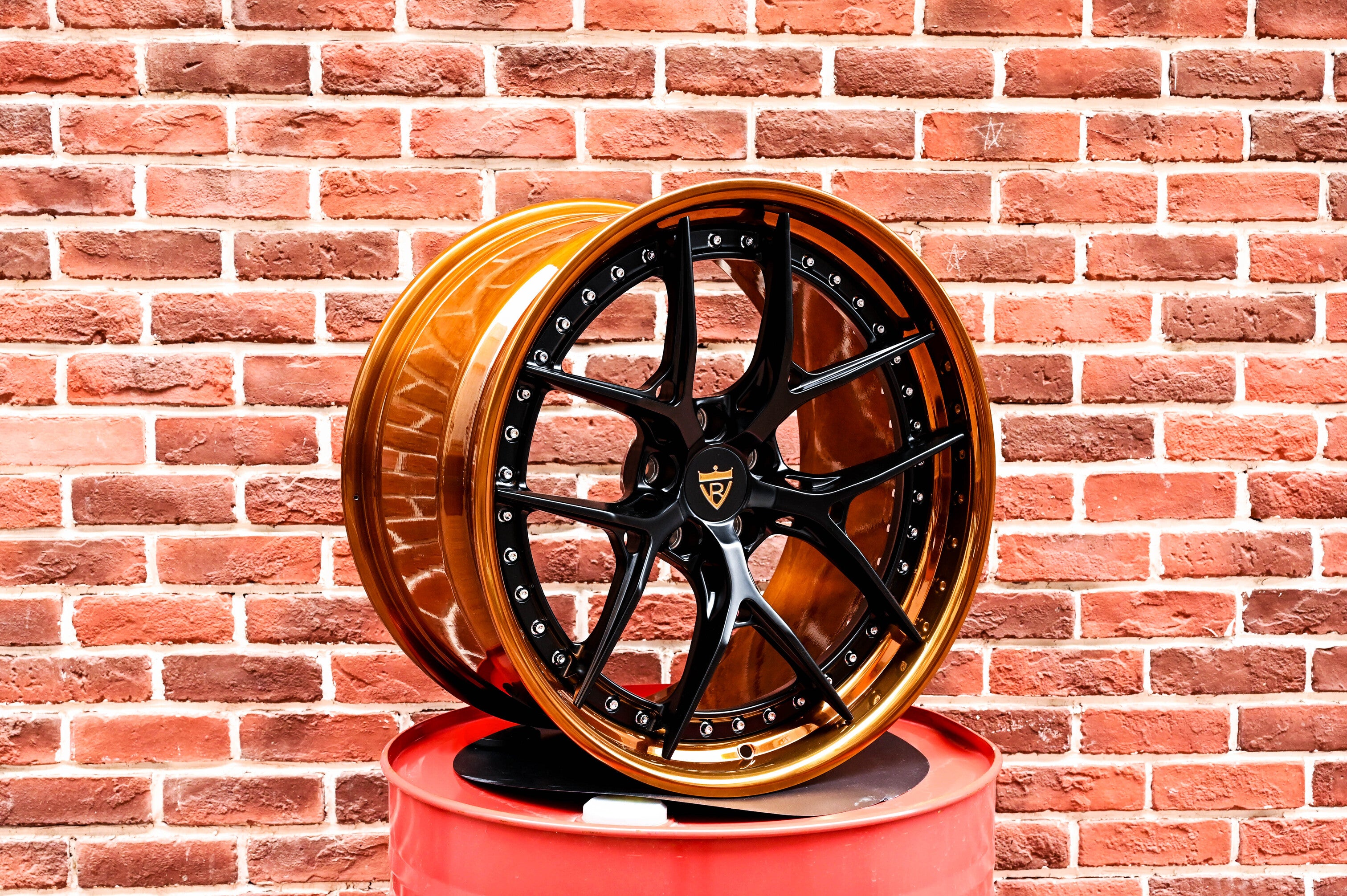 Gt500 Racing Stock Rims Shelby GT500 20inch Custom Forged Bronze&Black Wheels-RVRN Forged ...