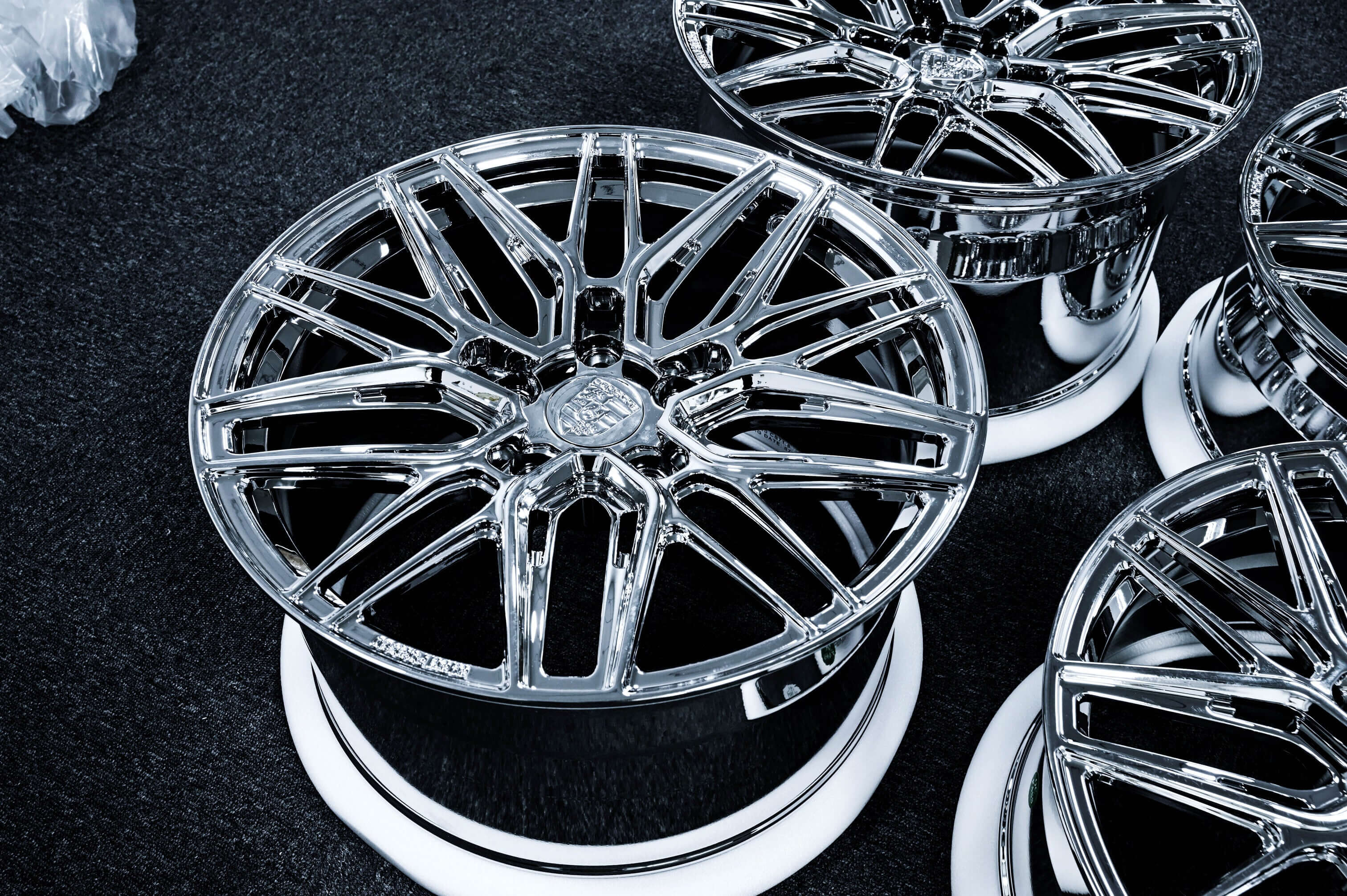 Porsche 911 Custom Forged Monoblock Chrome Wheels-MS808 Series