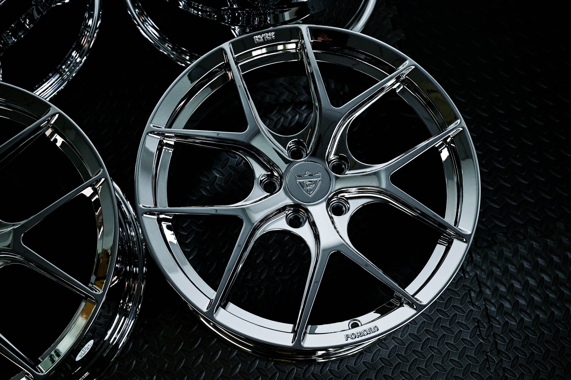 2020 Corvette C8 Z51 Wheels-custom aftermarket Y-spoke chrome forged 1pc series-RVRN RV-MR05 Forged 