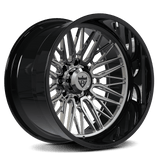 8 lug wheels for gmc truck- black deep dish custom forged aftermarket rims-RVRN Forged RV-T081 Series