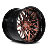 Polished Rose Gold Spoke. Gloss Black Barrel