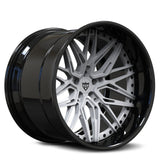 White and black deep lip challenger rims-RVRN custom forged 2-piece wheels RV-T081 series