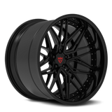 CUSTOM 2-PIECE FORGED BLACK DEEP DISH WHEELS: RV-T081