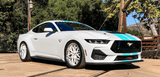 Staggered 20-inch Mustang GT wheels from RVRN Wheels – customized to elevate your car's appearance.