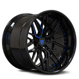 forged challenger wheels RV-T081 custom forged 2-piece deep lip black rims series-20x11 setup available-best forged wheels for your hellcat 