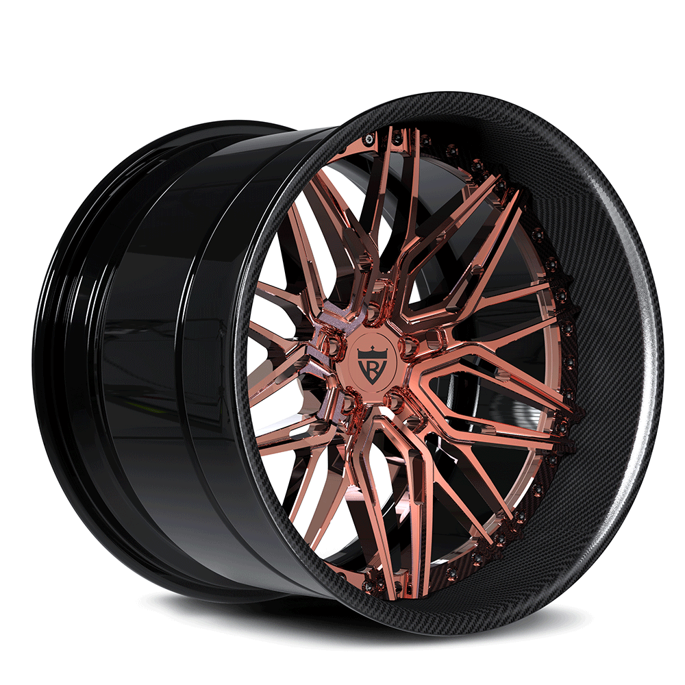 Custom Deep Dish Forged 2-Piece Wheels: RV-T081 | Rose Gold Rims