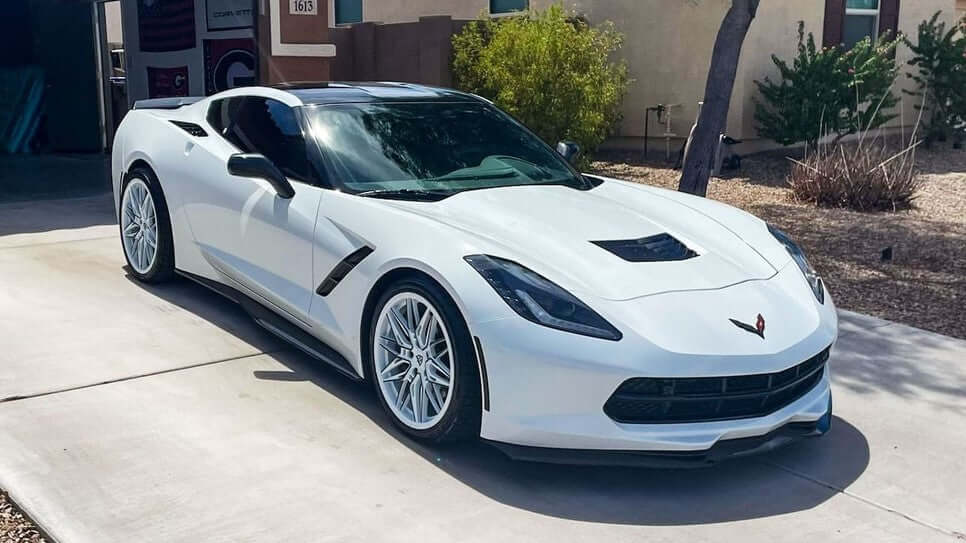 2016 Corvette C7 Custom White & Black Wheels: RV-MS808 – RVRN WHEELS