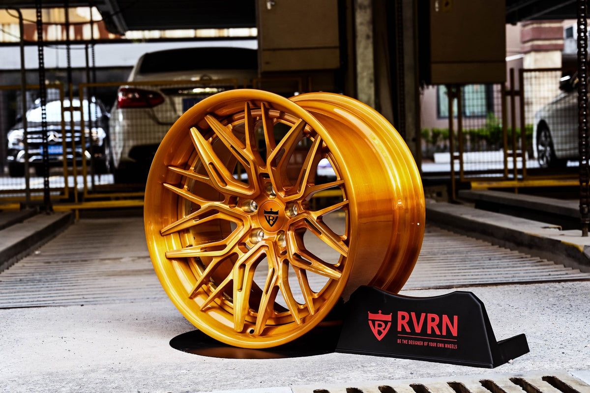 20-inch wheels with a concave look, transparent copper for BMW M6, RVRN custom forged 2-piece rims series RV-C081