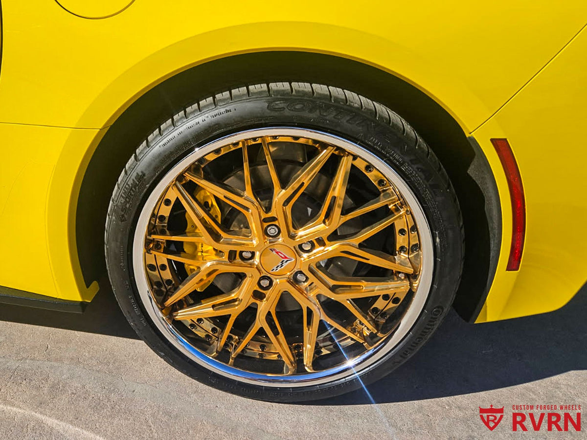 Mickey Mancill 2016 Corvette C7 with RV-T081 wheels rear view