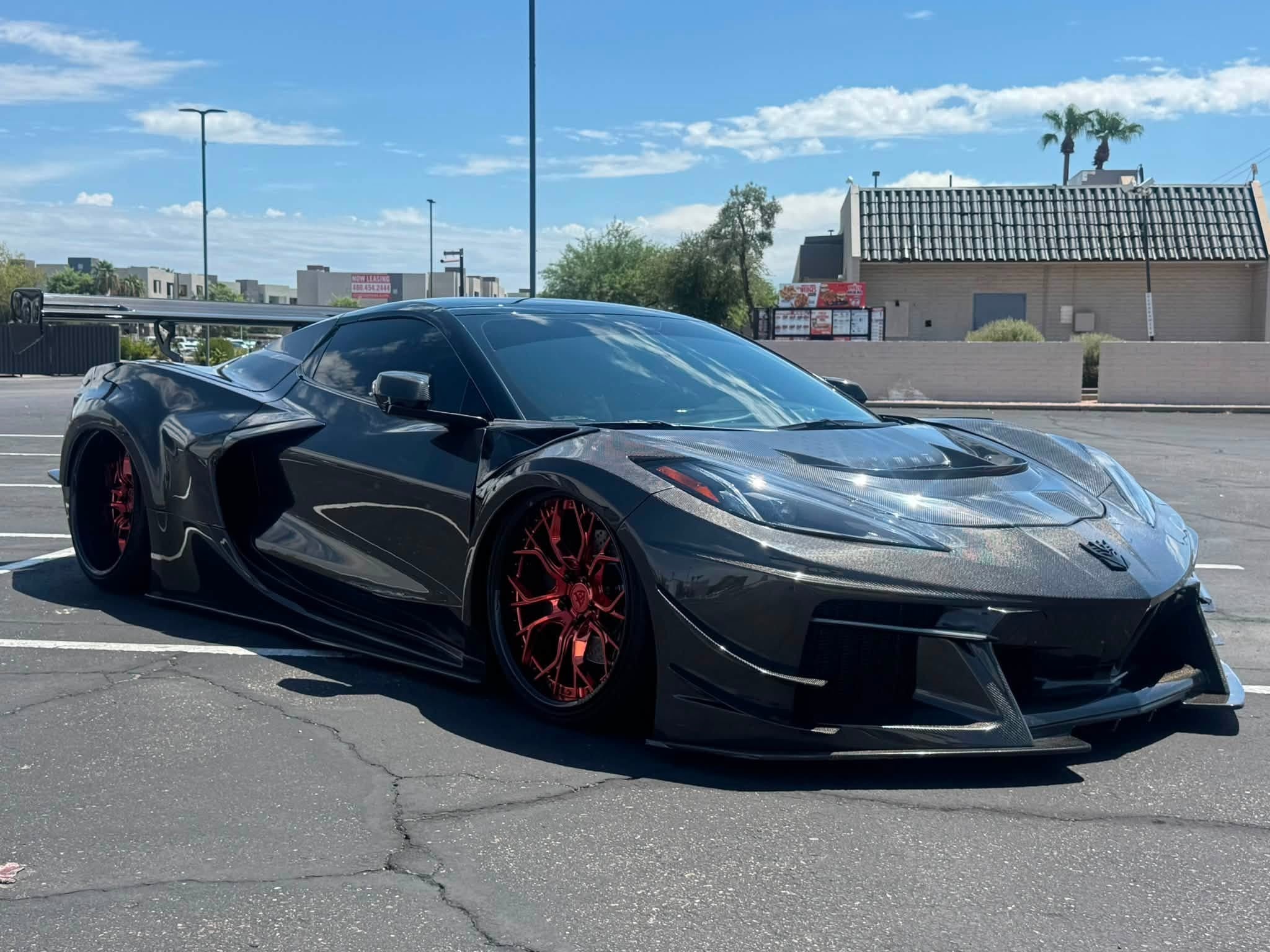 Donald Lowry C8 carbon widebody RV-DR16 front wide stance