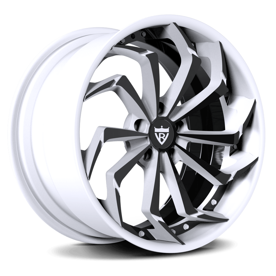 CUSTOM FORGED 2-PIECE WHEELS: RV-DC06 showcasing sleek design and customizable features for Corvette custom wheels.